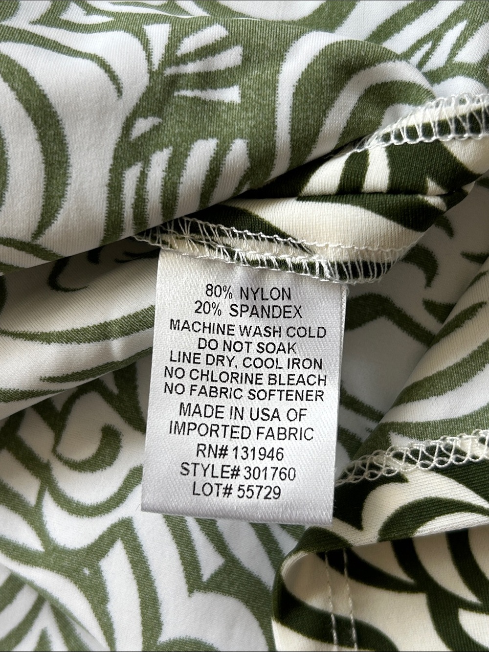 Jude Connally Cropped Pants & Short Sleeve Set Hidden Tiger Cream Green XS - Picture 13 of 16